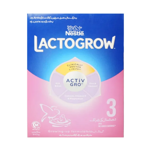 NESTLE LACTOGROW 3 MILK POWDER GENTLE GROW 800 GM