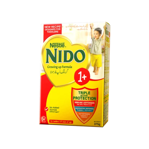 NESTLE NIDO MILK POWDER GROWING UP FORMULA 1PLUS 375 GM