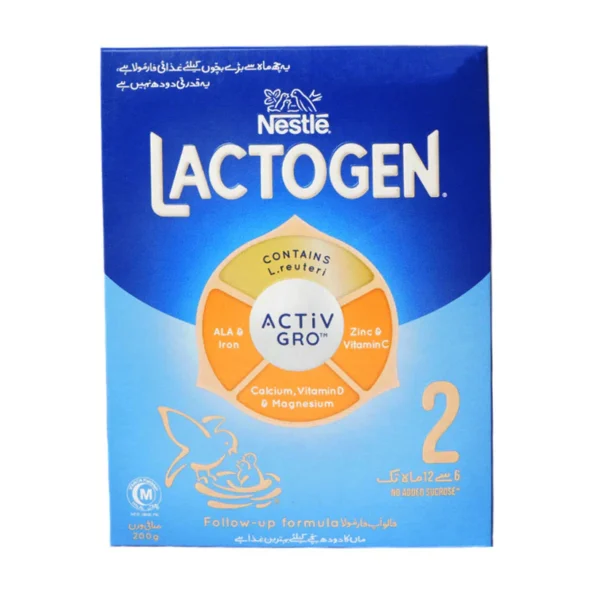 NESTLE LACTOGEN 2 MILK POWDER 200 GM BASIC